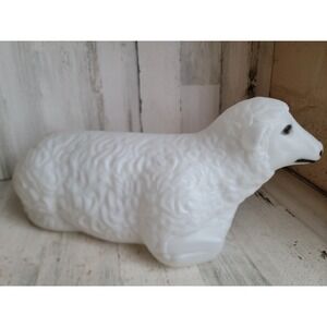 Empire sheep white nativity scene Xmas blow mold lawn decor vintage figure